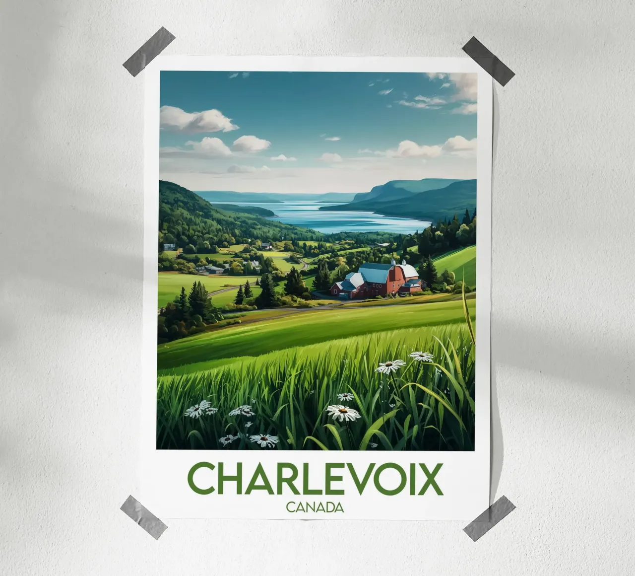 Poster Charlevoix poster da Frame the World
