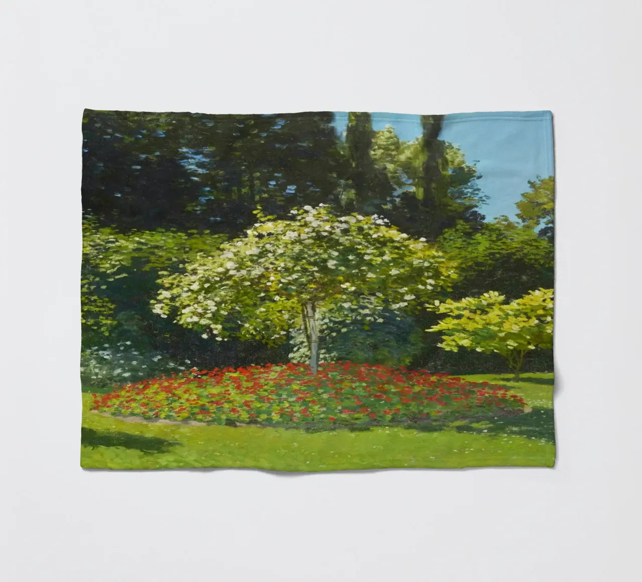 Claude Monet’s Lady in the Garden (1867) Fleecedecke von Monet Art Prints