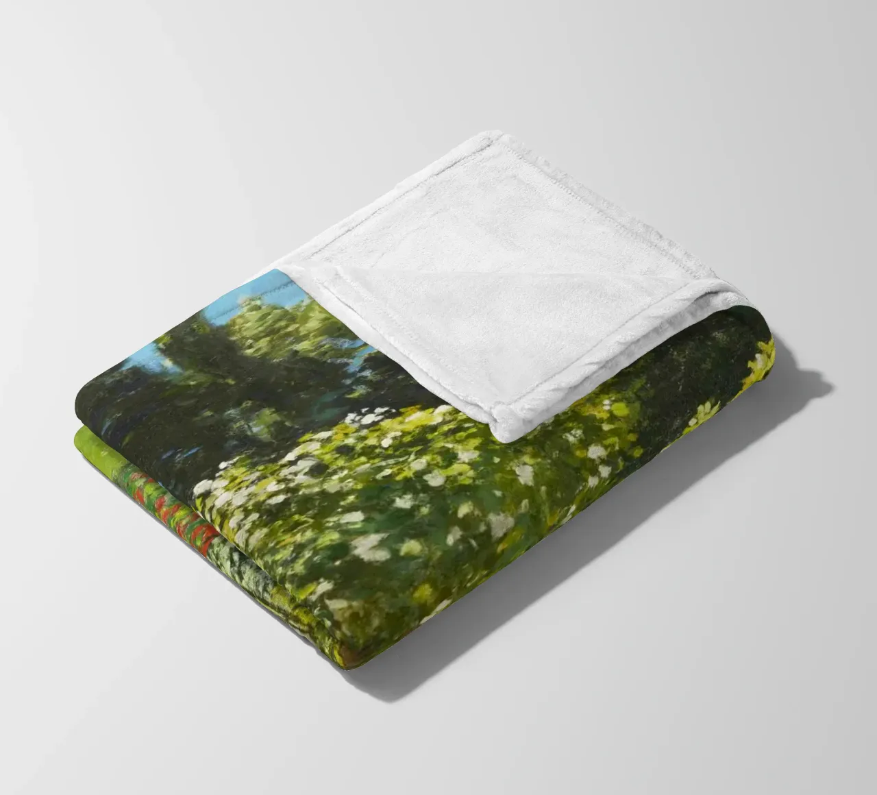 Claude Monet’s Lady in the Garden (1867) Fleecedecke von Monet Art Prints