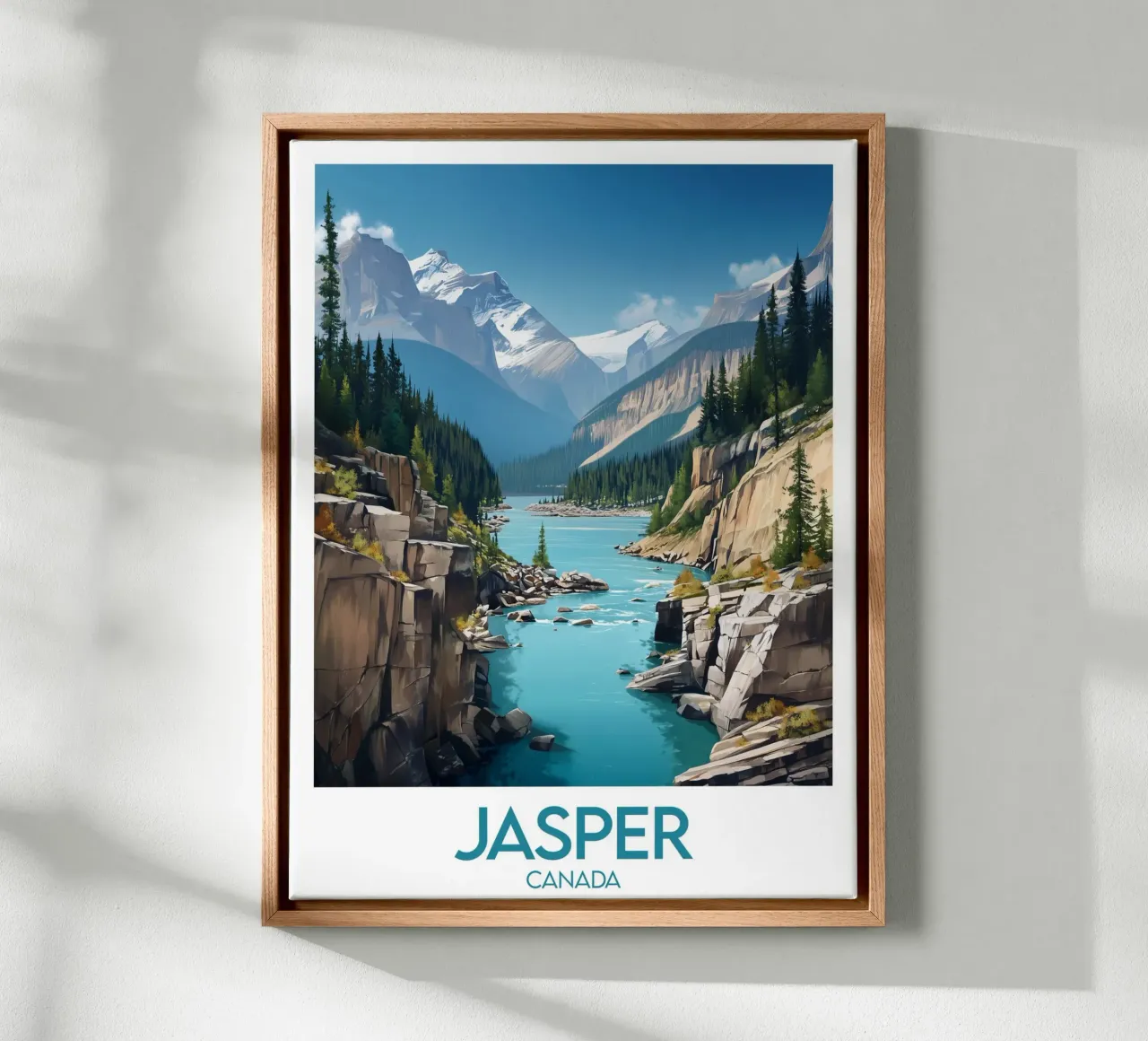 Affiche Jasper tela con Cornice a cassetta da Frame the World