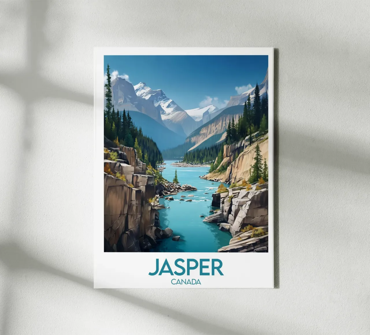 Affiche Jasper tela con Cornice a cassetta da Frame the World