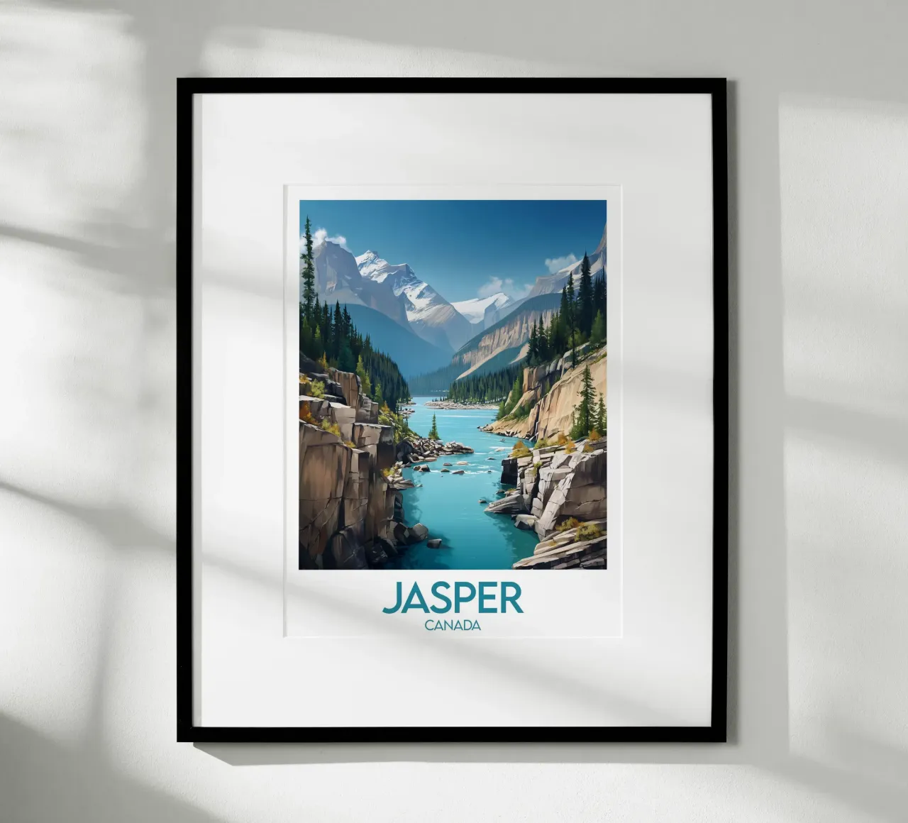 Affiche Jasper Canada Poster von Frame the World
