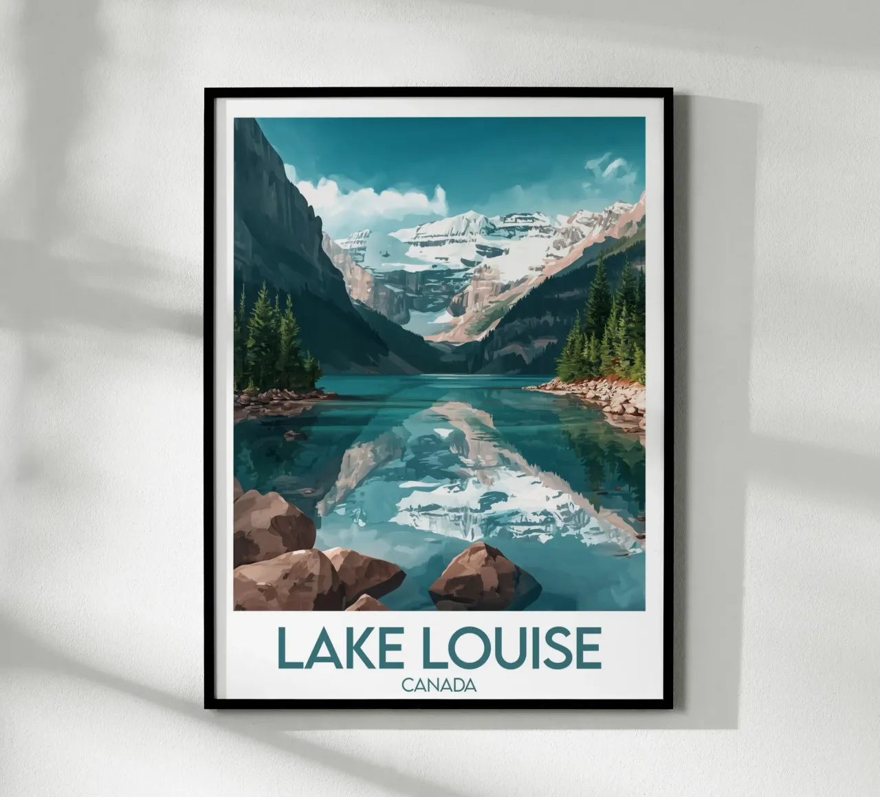 Affiche Lake Louise Kanada Poster von Frame the World