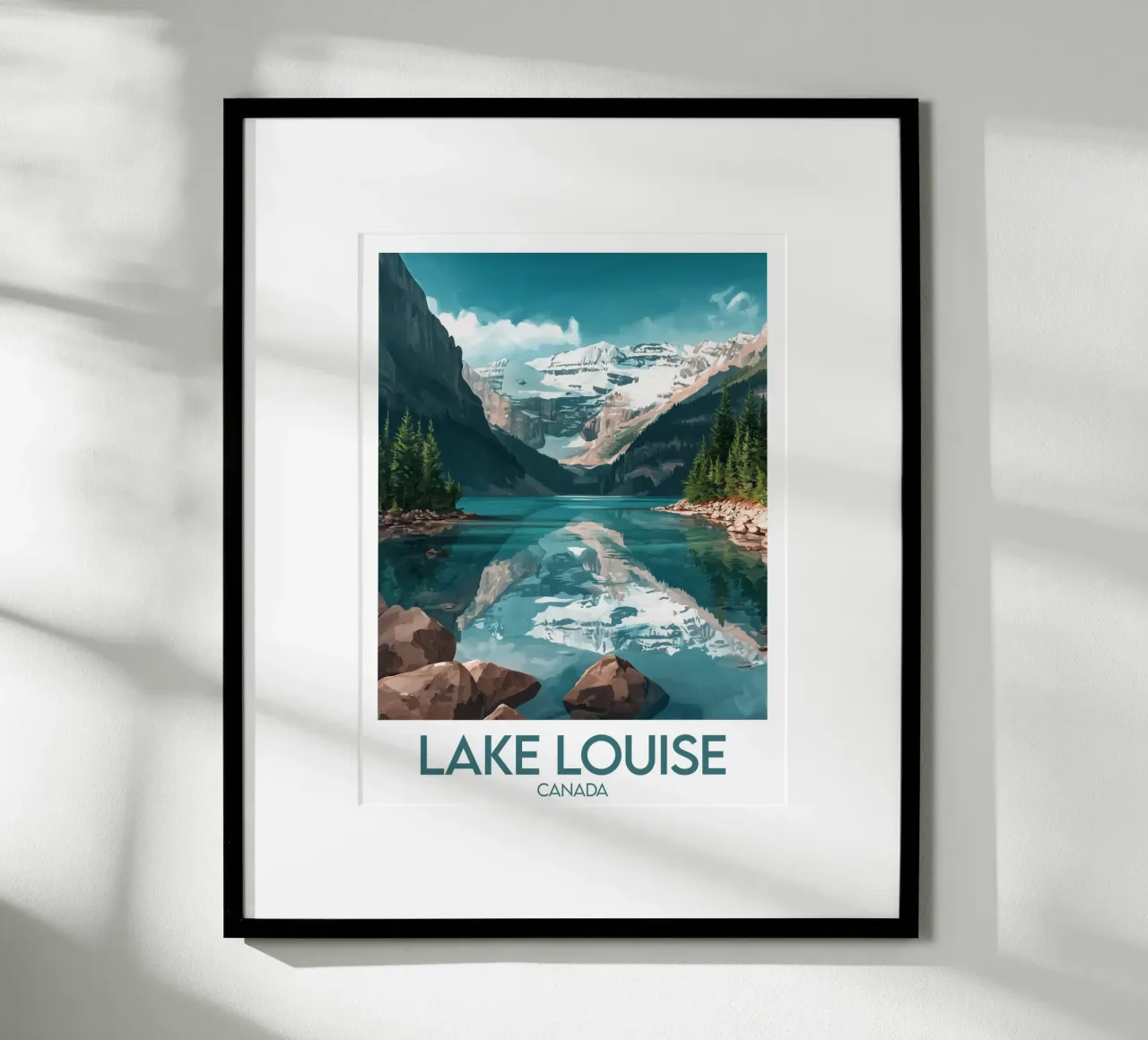 Affiche Lake Louise Kanada Poster von Frame the World