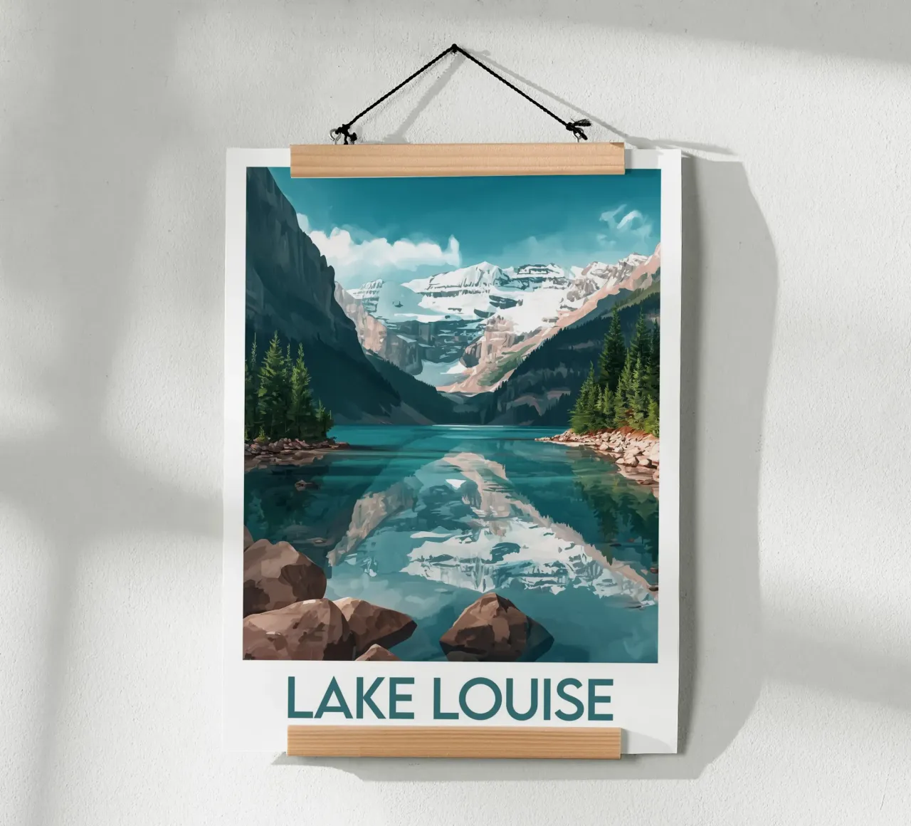 Affiche Lake Louise Kanada Poster von Frame the World