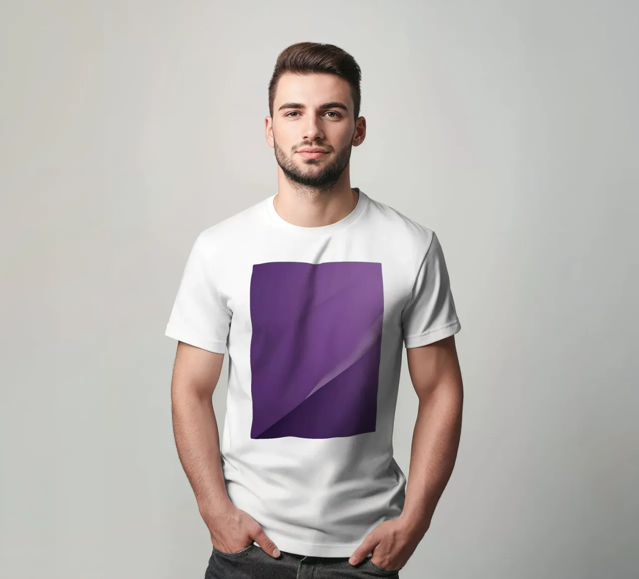 paars abstract behangontwerp dat woonkamer verbetert t-shirt van DesignDoodle