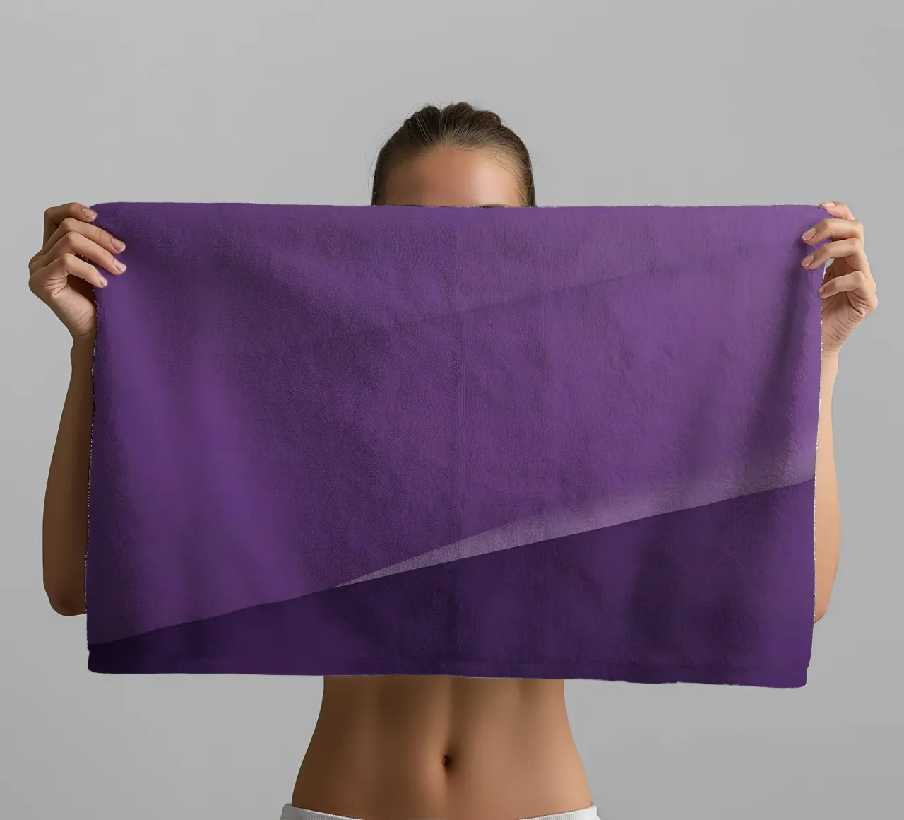 paars abstract behangontwerp dat woonkamer verbetert badhanddoek van DesignDoodle