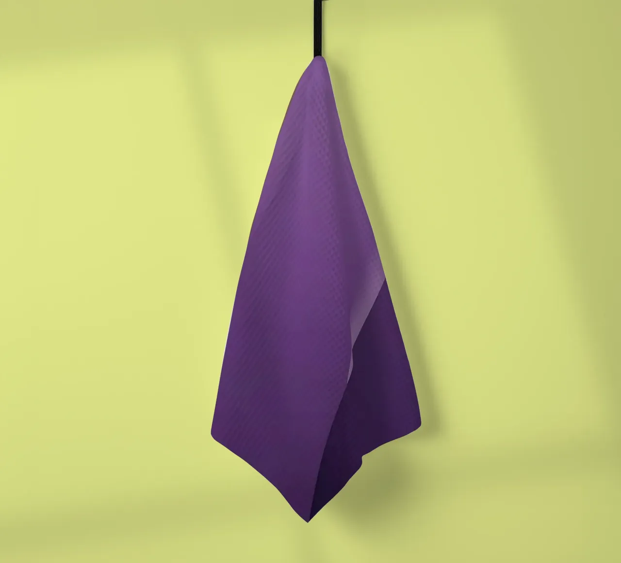 paars abstract behangontwerp dat woonkamer verbetert theedoek van DesignDoodle