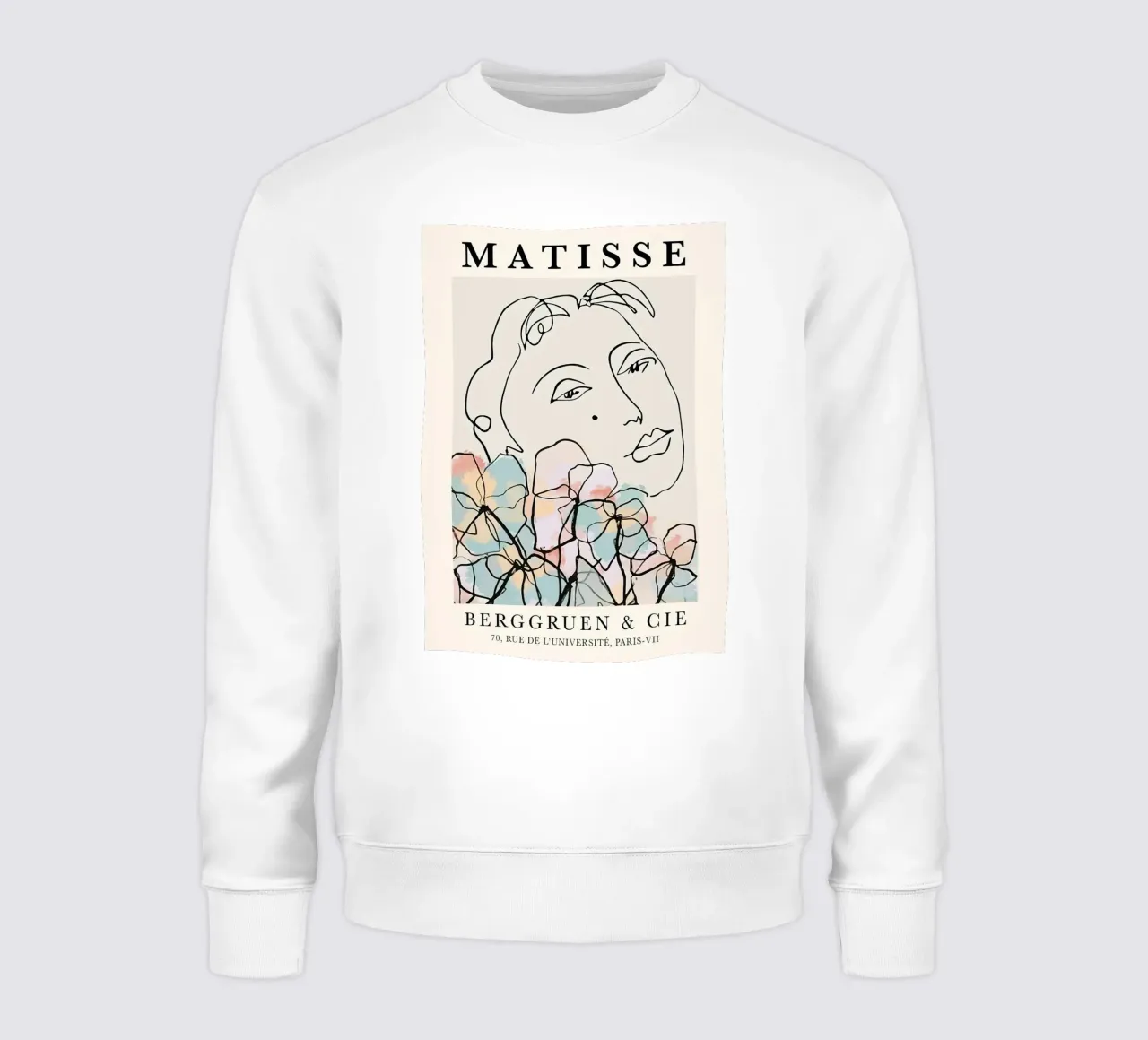 Henri Matisse Donna Fiori Una Linea felpa da MinaHome