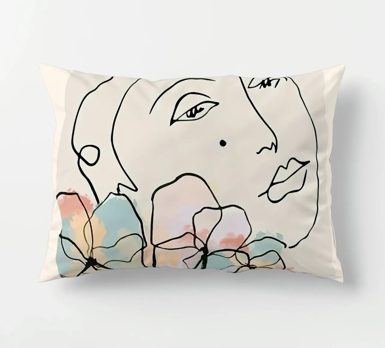 Henri Matisse Donna Fiori Una Linea cuscino da MinaHome