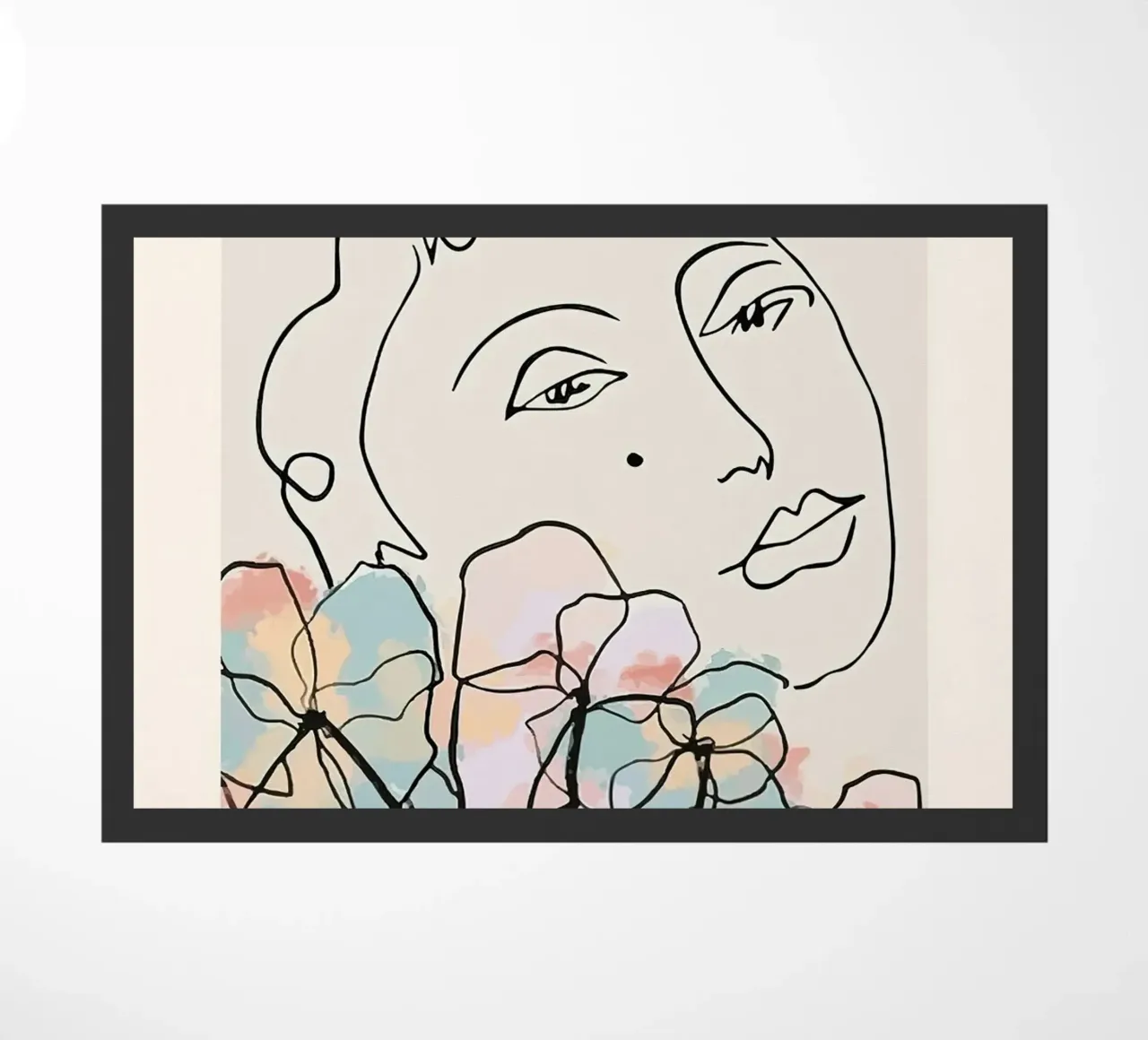 Henri Matisse Donna Fiori Una Linea zerbino da MinaHome
