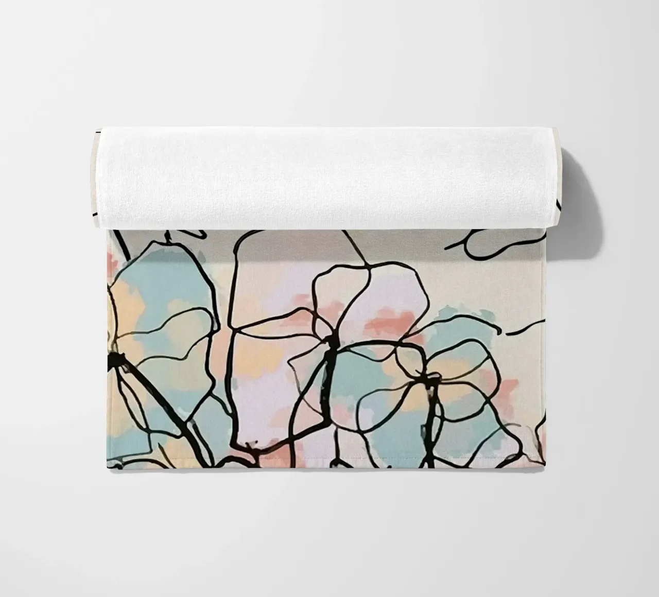 Henri Matisse Donna Fiori Una Linea telo mare da MinaHome