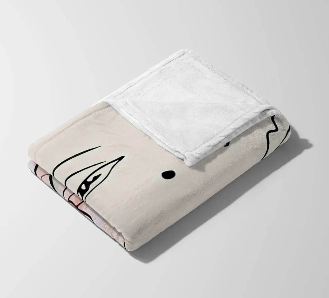 Henri Matisse Donna Fiori Una Linea coperta in pile da MinaHome