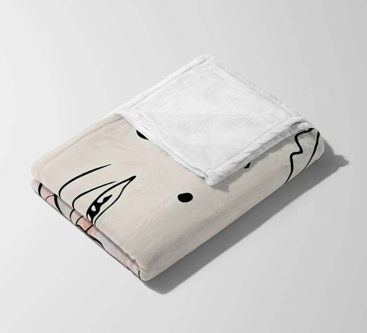Henri Matisse Donna Fiori Una Linea coperta in pile da MinaHome