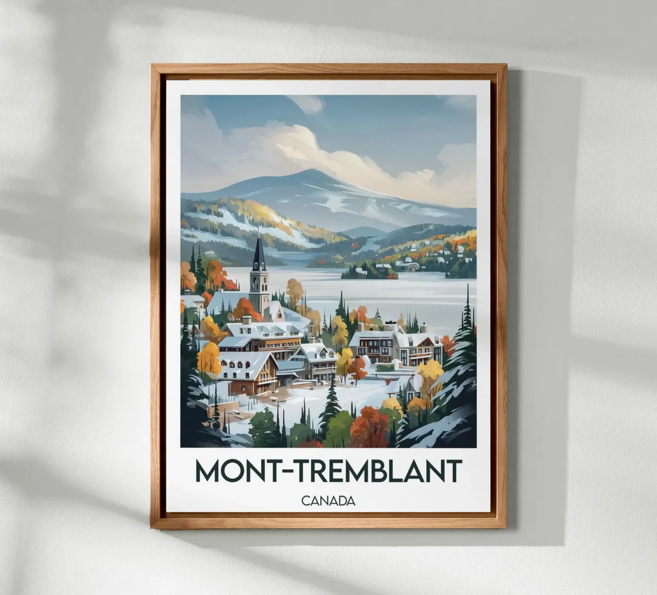 Poster di Mont-Tremblant alluminio dibond da Frame the World