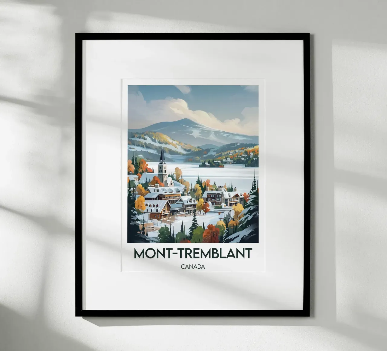 Poster di Mont-Tremblant poster con telaio in plastica da Frame the World