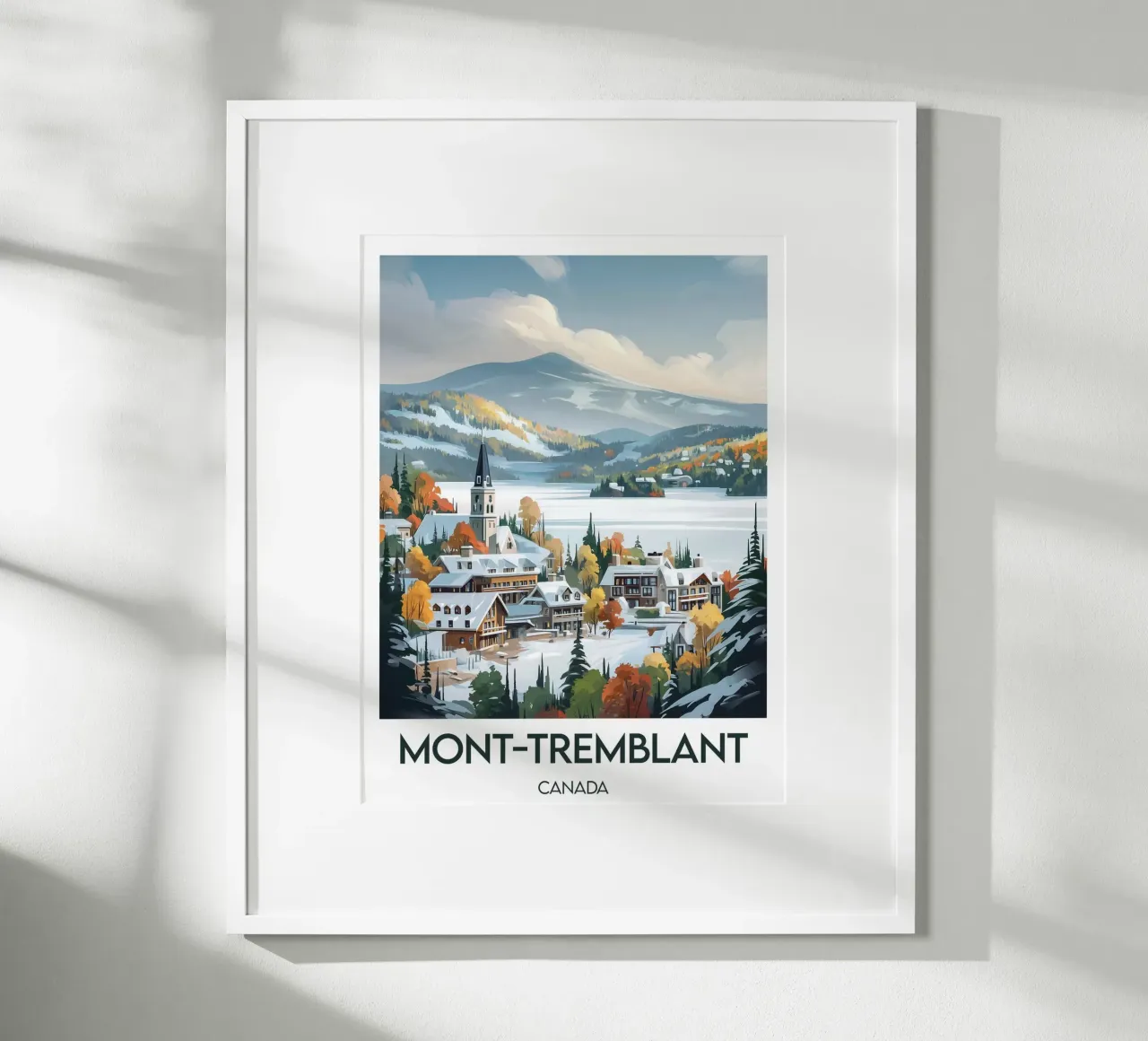 Poster di Mont-Tremblant poster con telaio in plastica da Frame the World