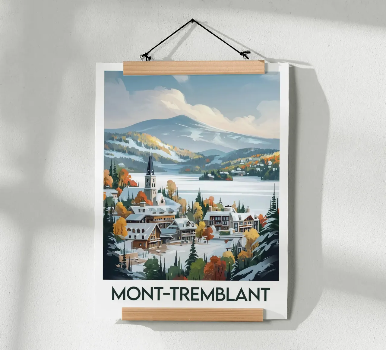 Poster di Mont-Tremblant poster con telaio in plastica da Frame the World