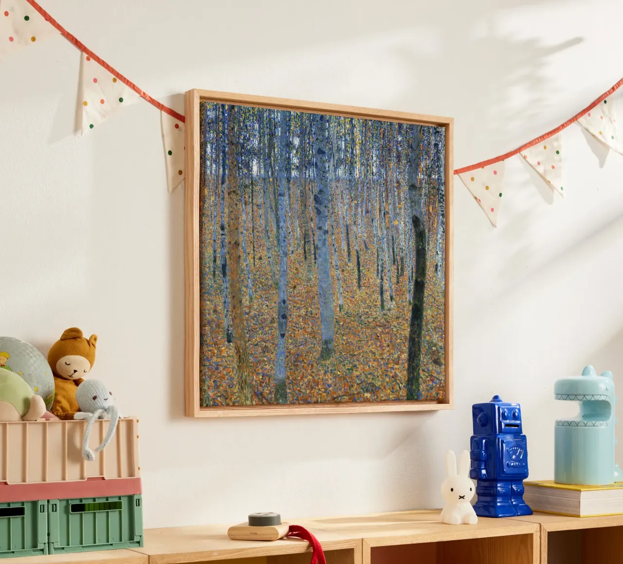 Gustav Klimt's Beech Grove I (1902) tela con Cornice a cassetta da Gustav Klimt ART Prints