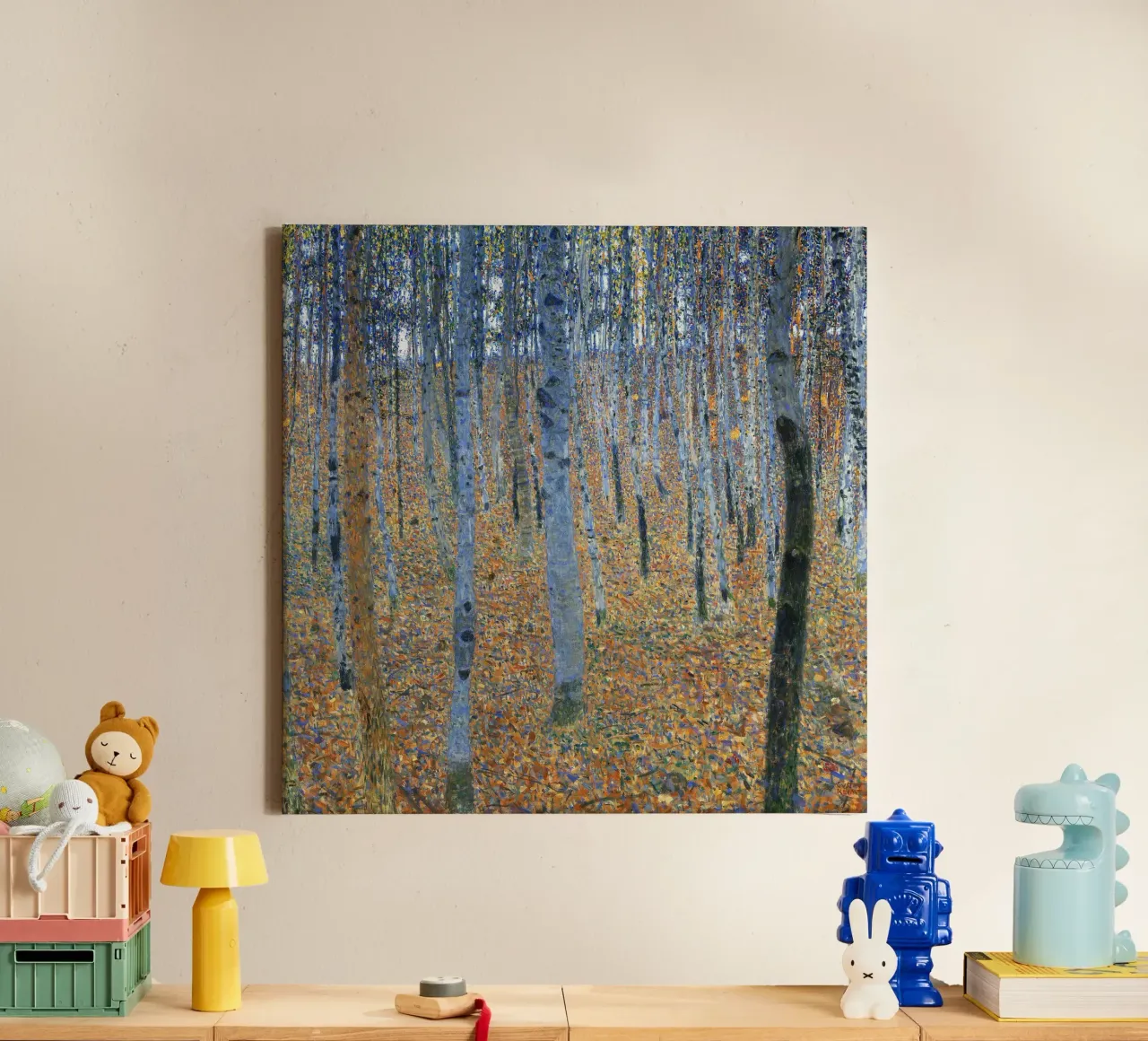 Gustav Klimt's Beech Grove I (1902) tela con Cornice a cassetta da Gustav Klimt ART Prints