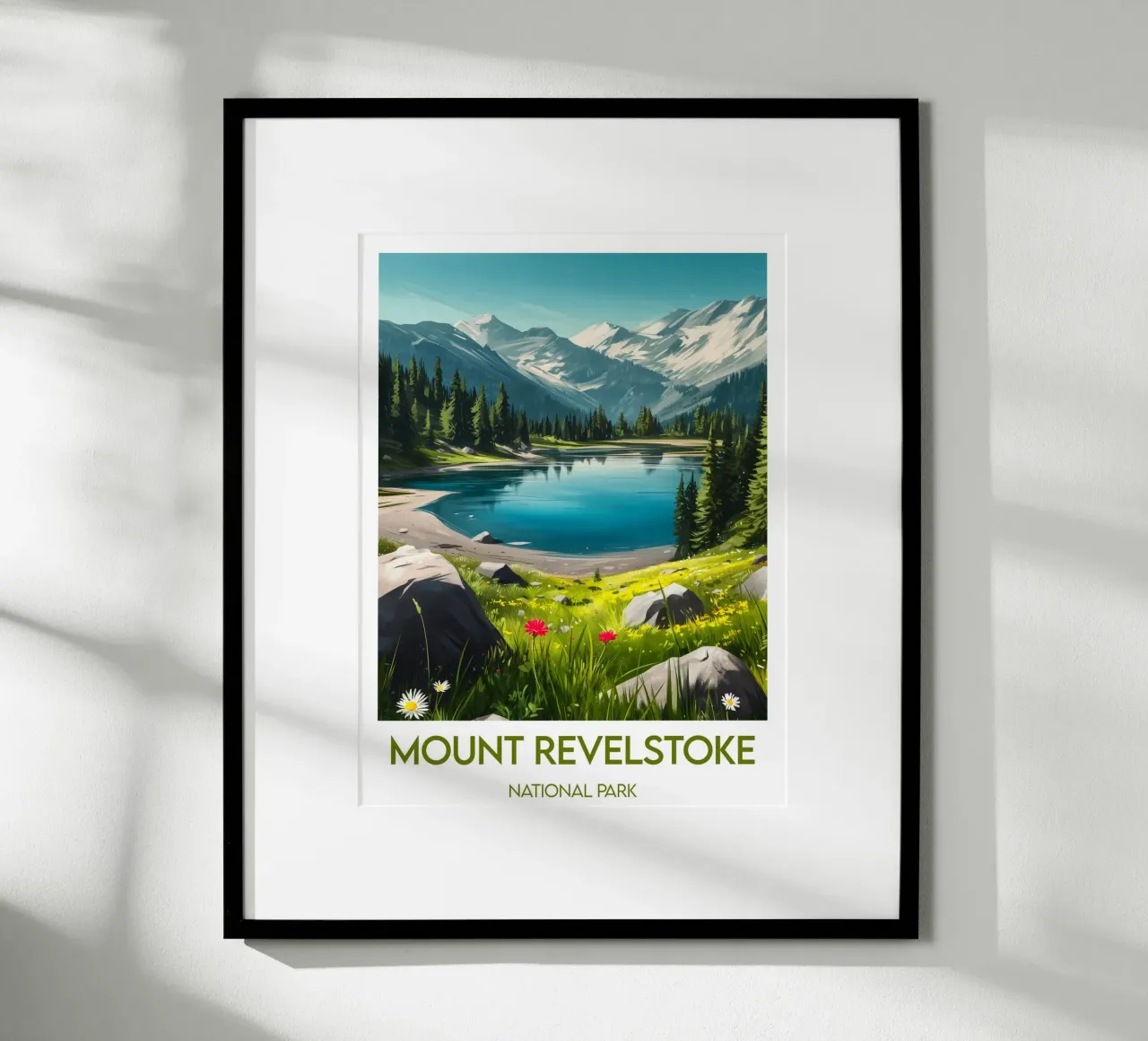 Affiche Mount Revelstoke poster con telaio in plastica da Frame the World