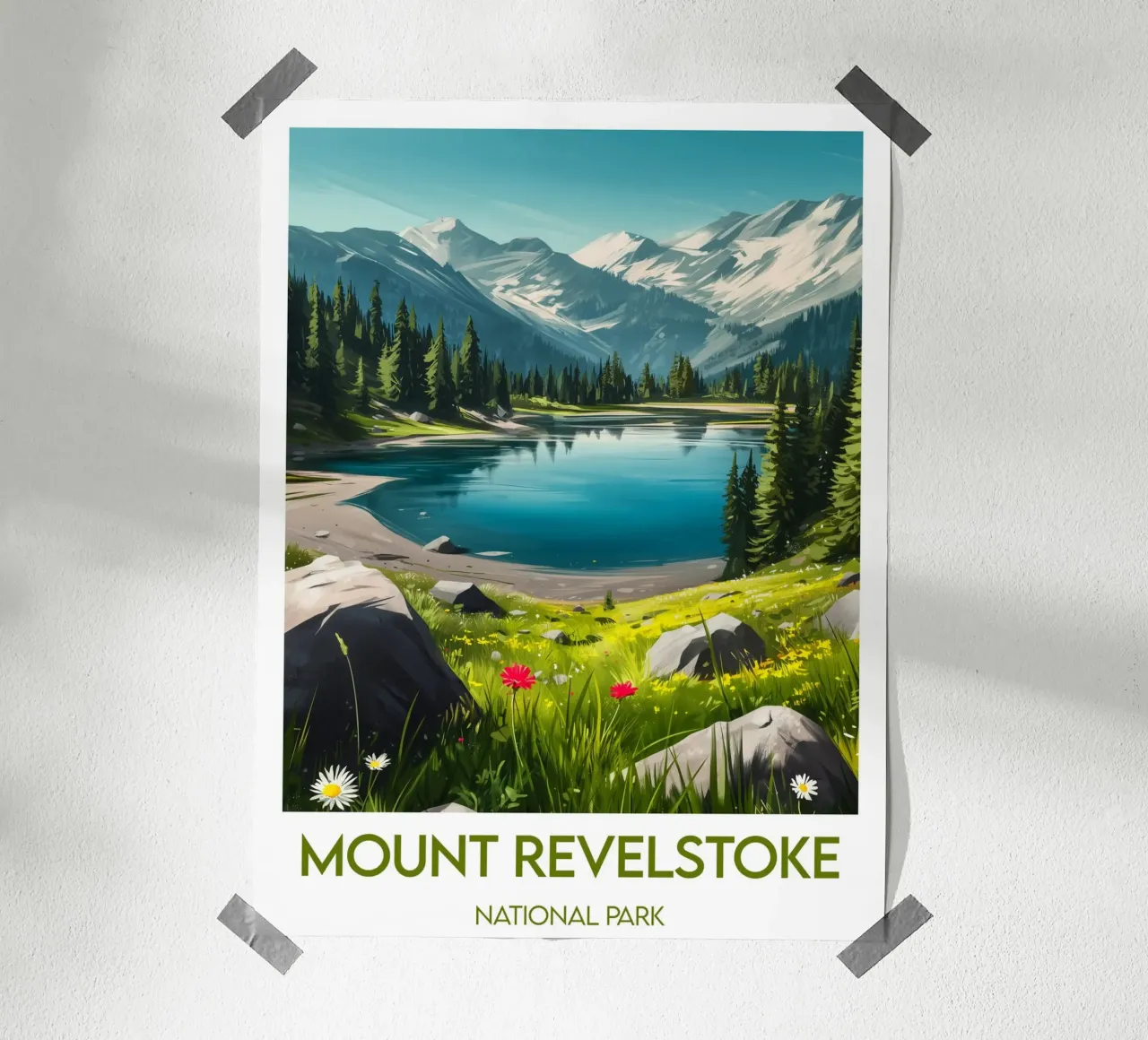 Affiche Mount Revelstoke poster con telaio in plastica da Frame the World