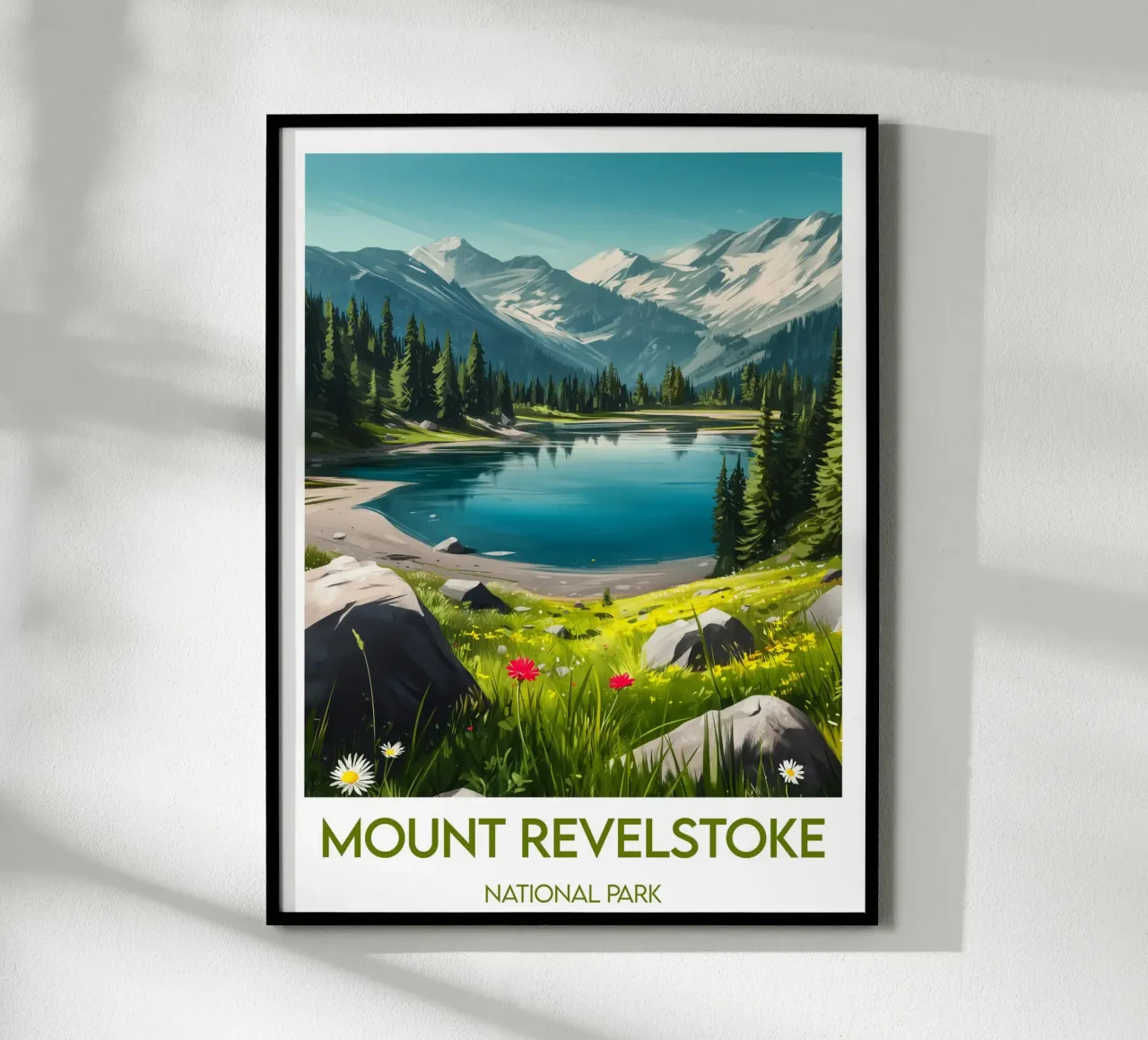 Affiche Mount Revelstoke poster con telaio in plastica da Frame the World