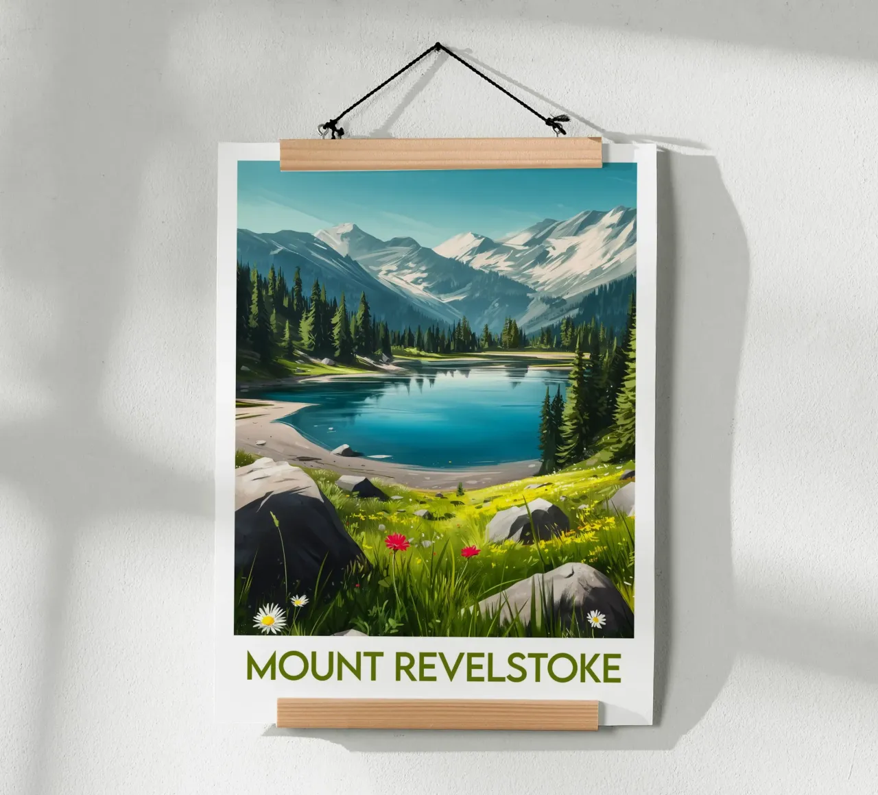 Affiche Mount Revelstoke poster con telaio in plastica da Frame the World
