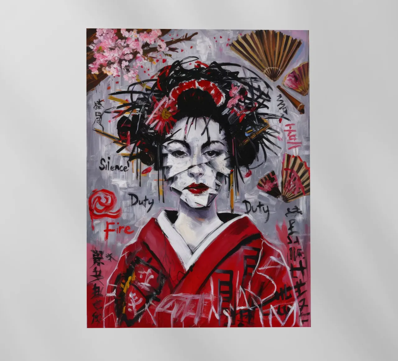 Segreti velati di una geisha pellicola backlit da Muse Fragments