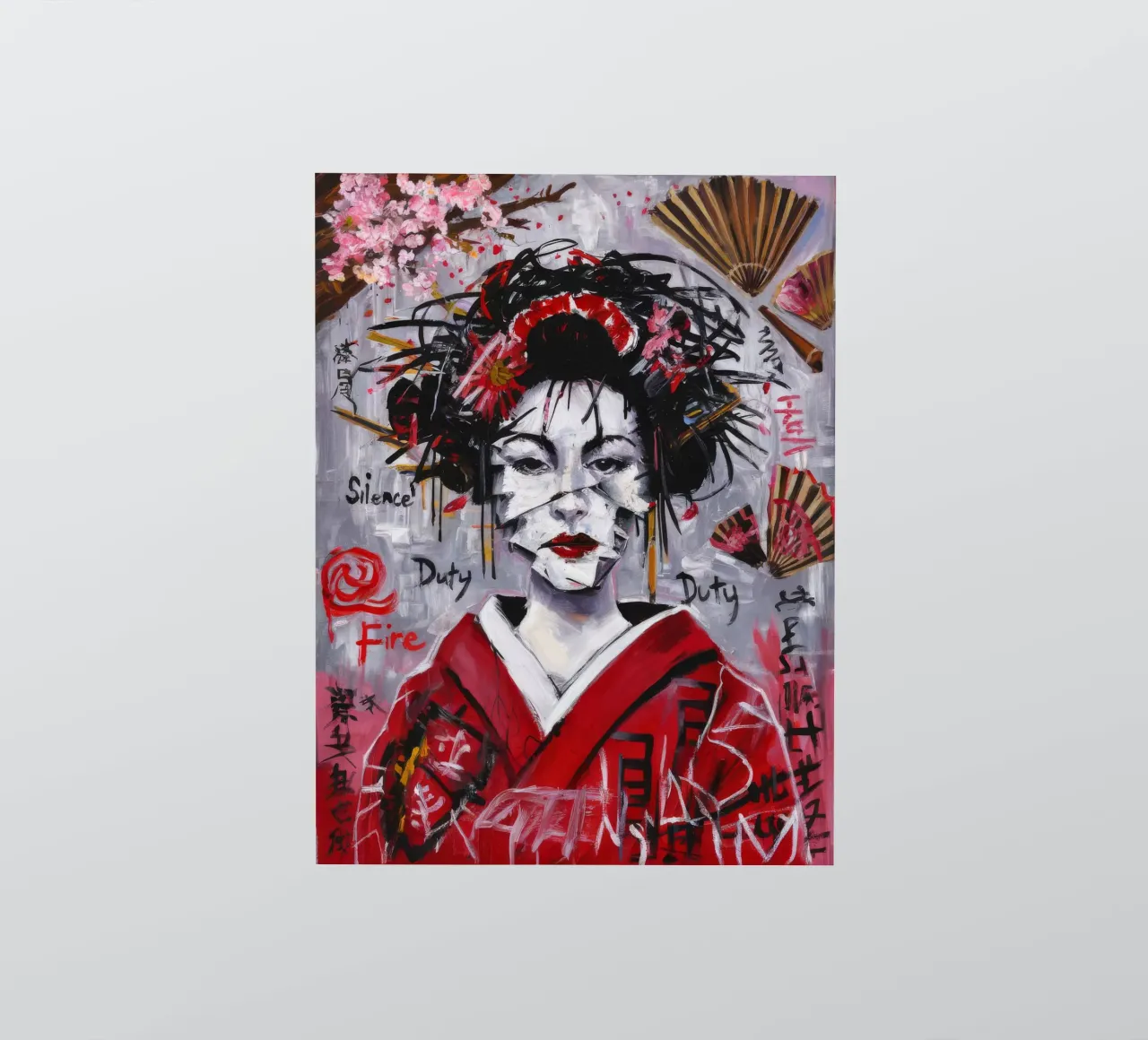Geisha Veiled Secrets sticker by Muse Fragments