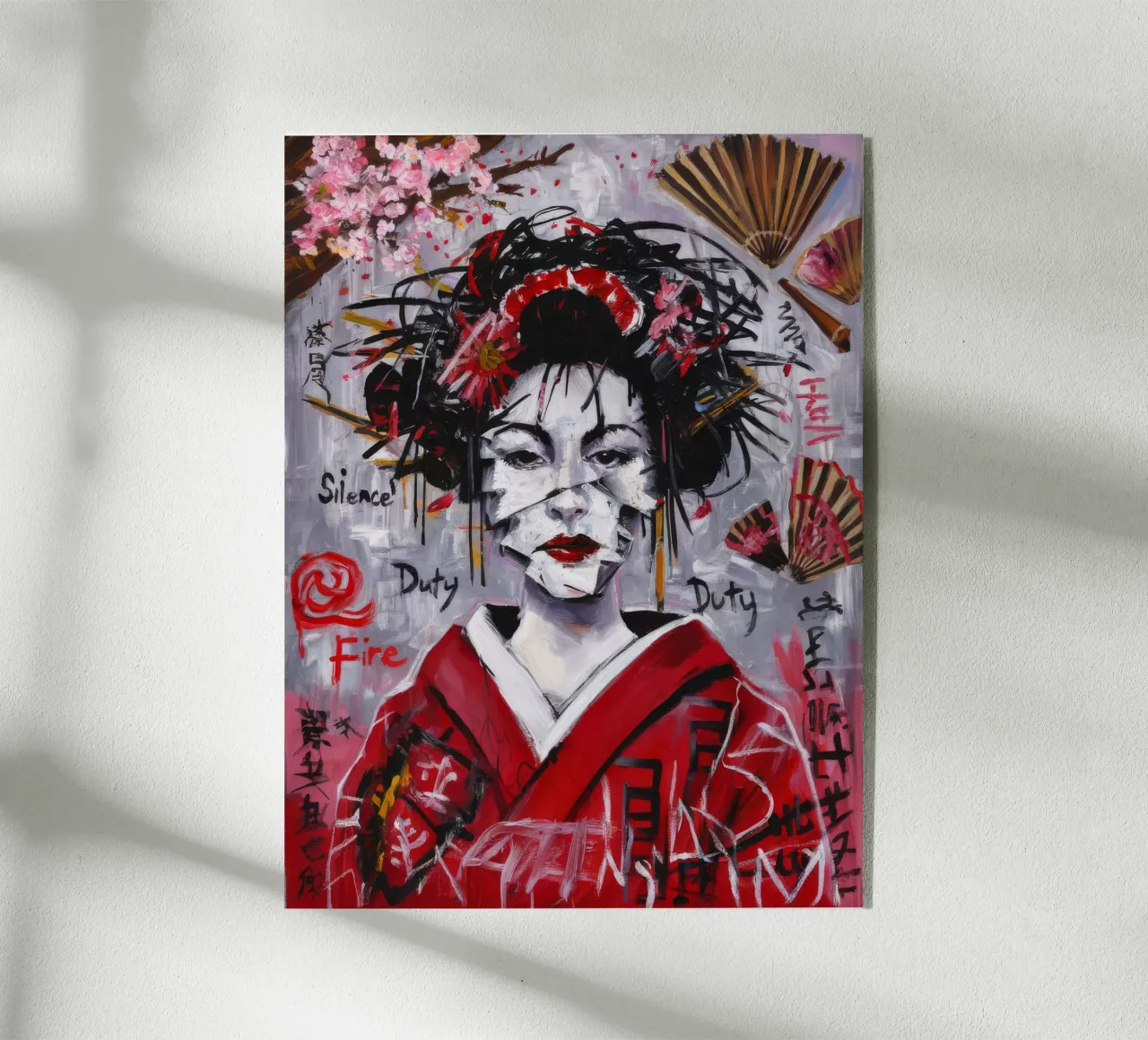 Geisha Veiled Secrets acrylic glass by Muse Fragments