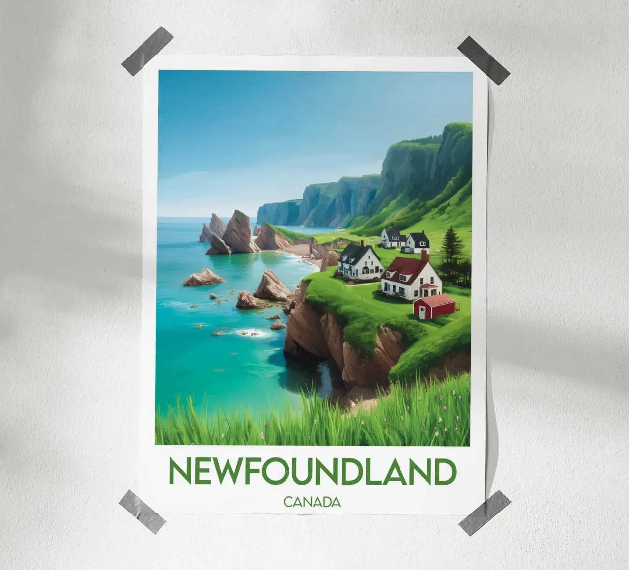 Affiche Terranova poster con telaio in alluminio da Frame the World