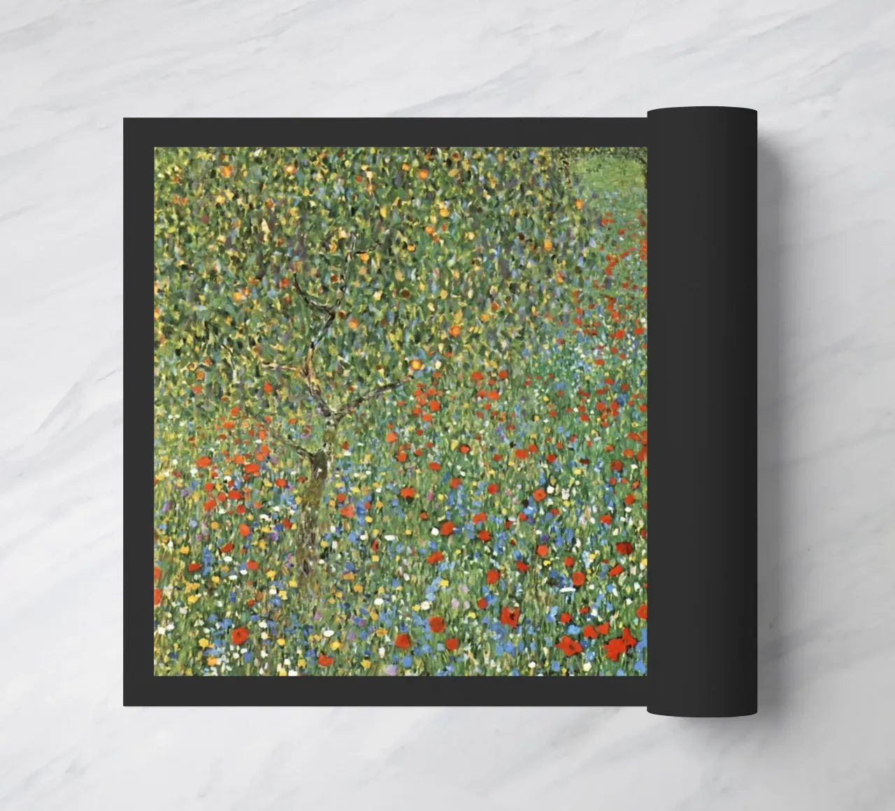 Il campo di papaveri di Gustav Klimt (1907) zerbino da Venus Art