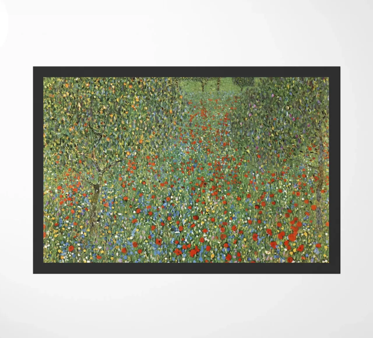 Il campo di papaveri di Gustav Klimt (1907) zerbino da Venus Art