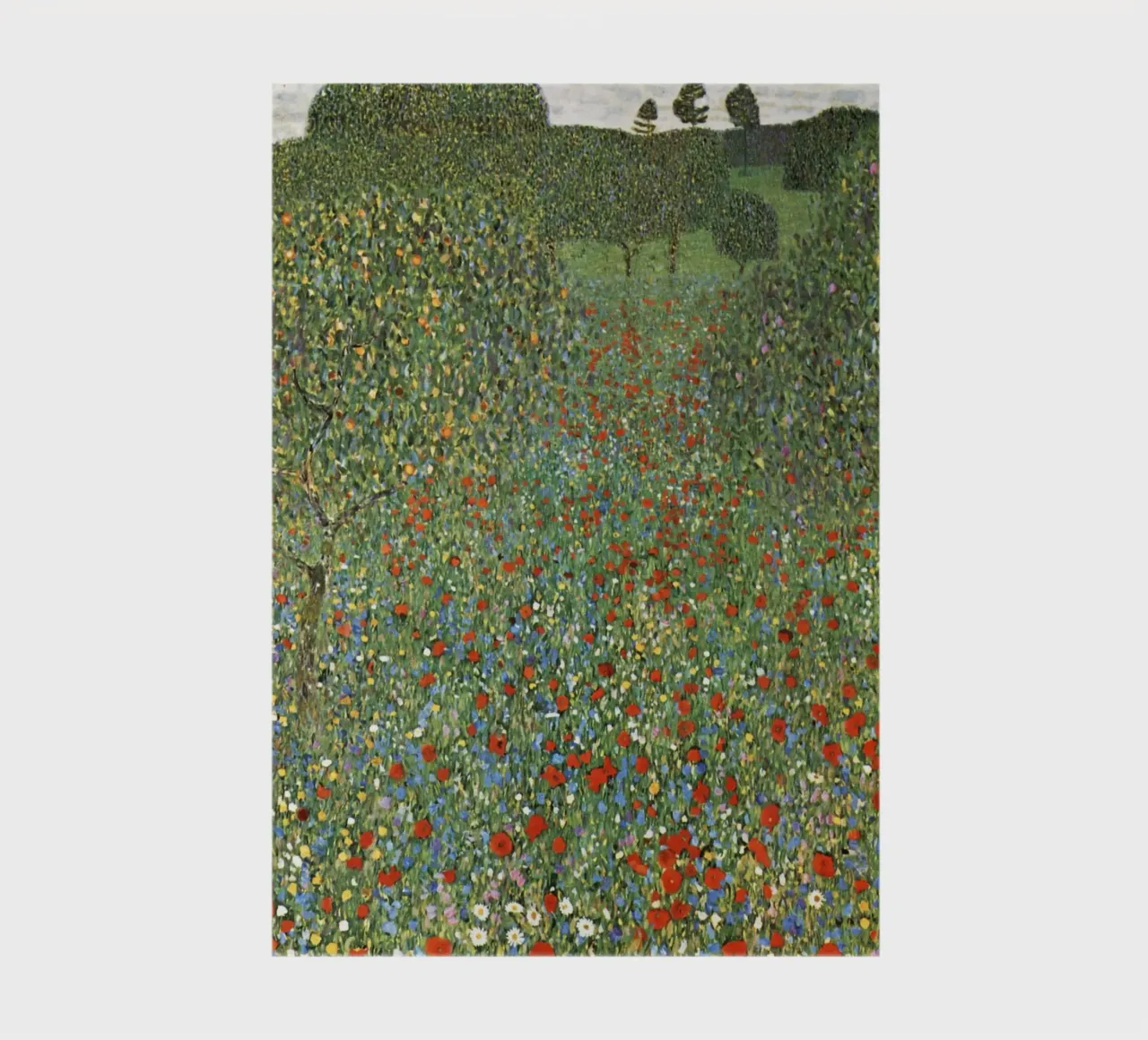 Gustav Klimt's Poppy Field (1907) notebook by Venus Art