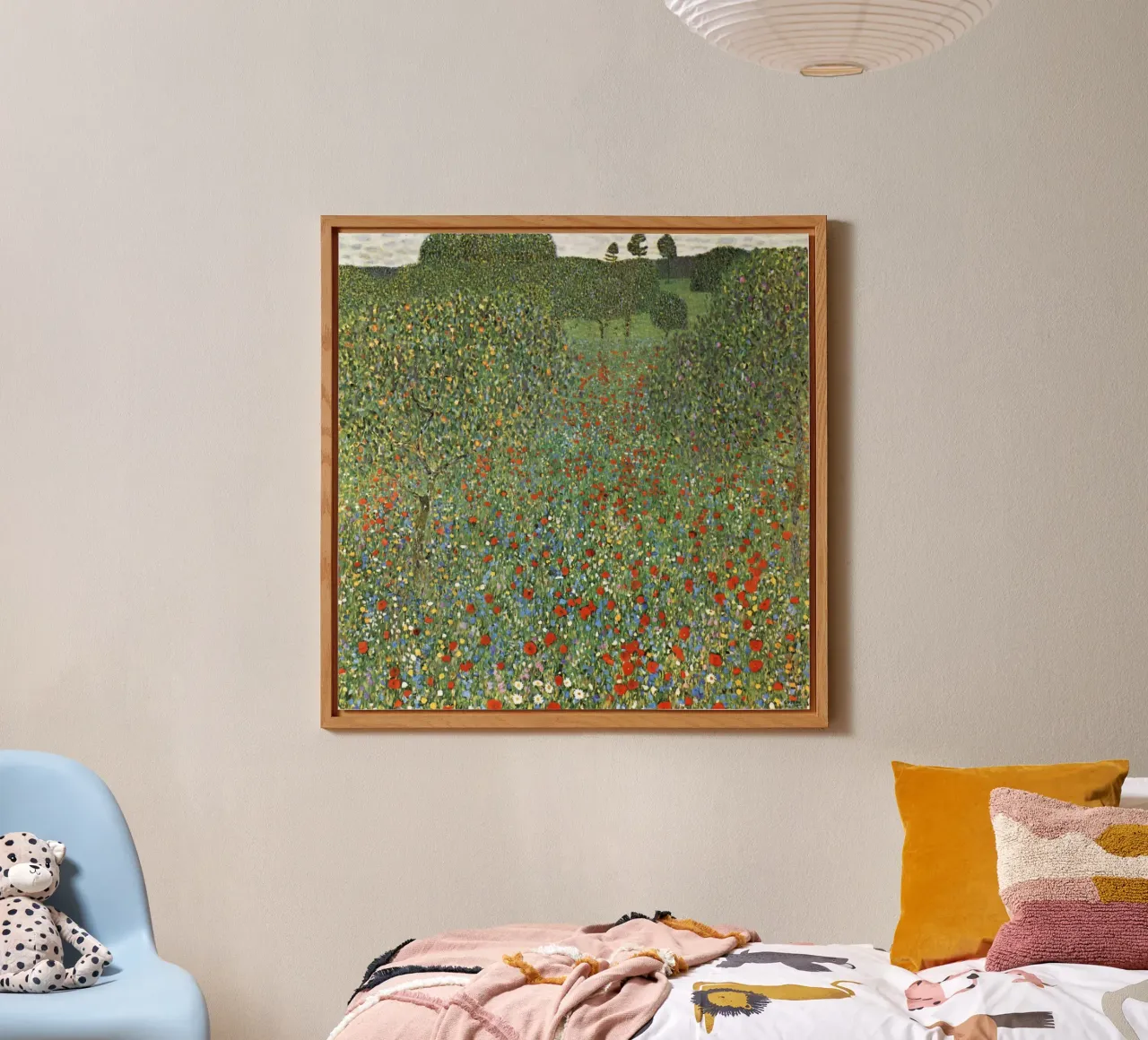 Gustav Klimt’s Poppy Field (Mohnfeld) (1907) Alu-Dibond von Venus Art