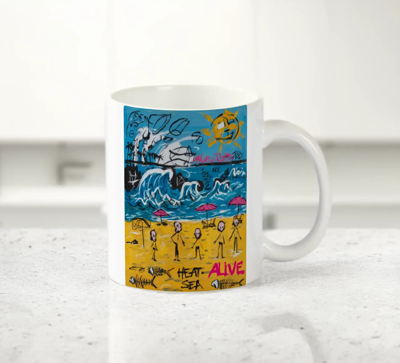 Calore vivo e ardente tazza in ceramica da Muse Fragments