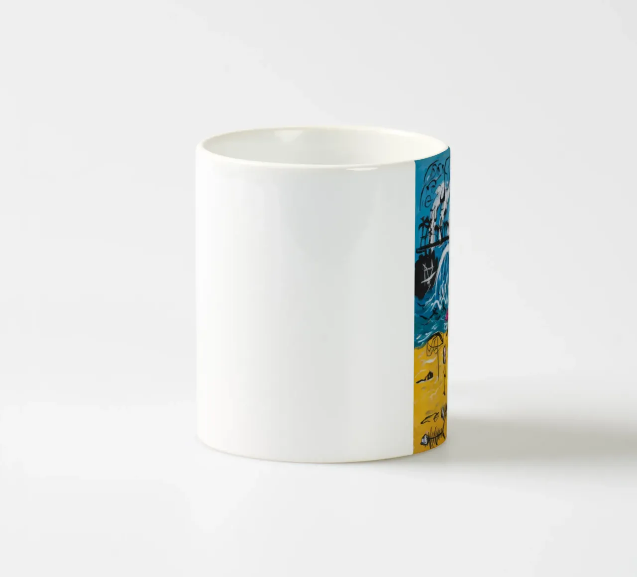 Calore vivo e ardente tazza in ceramica da Muse Fragments