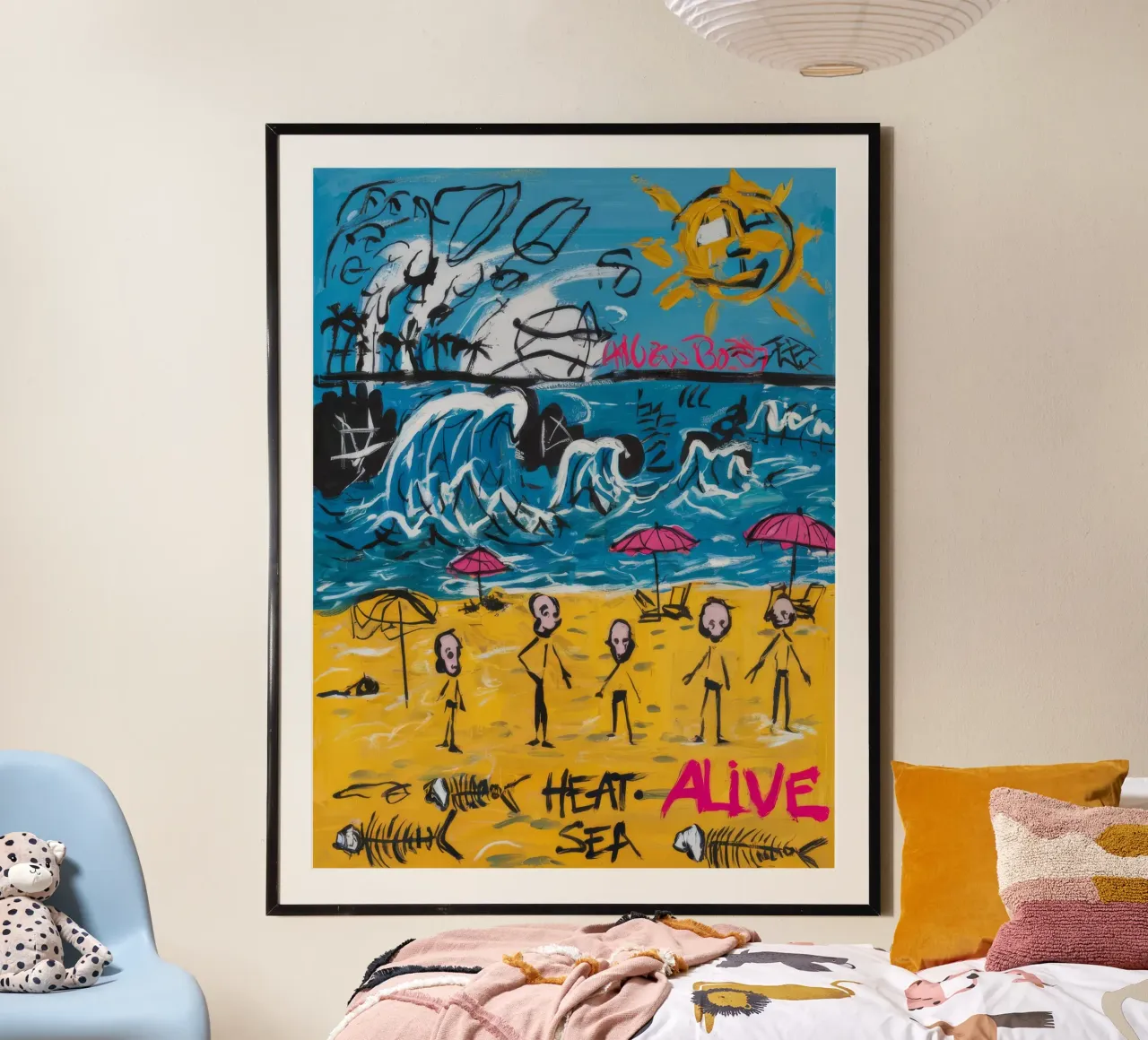 Calore vivo e ardente poster con telaio in plastica da Muse Fragments