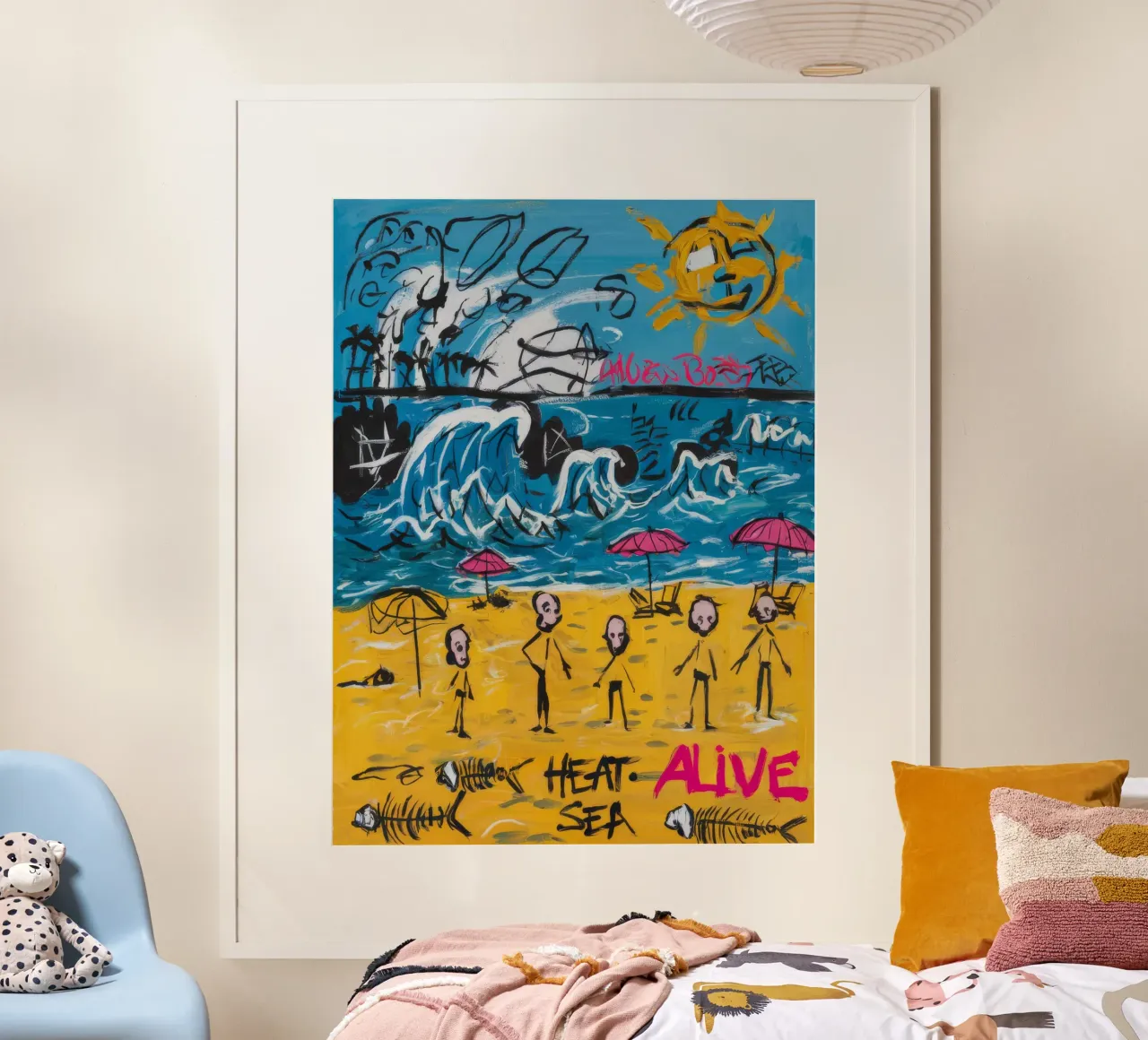 Calore vivo e ardente poster con telaio in plastica da Muse Fragments