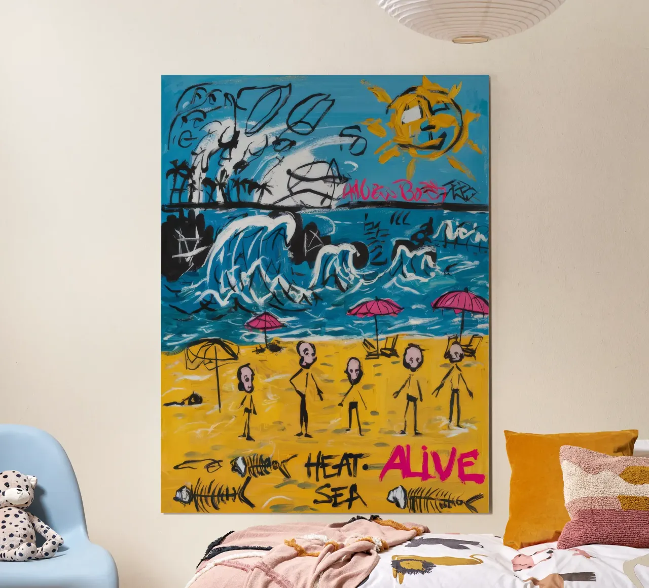 Calore vivo e ardente poster con telaio in plastica da Muse Fragments