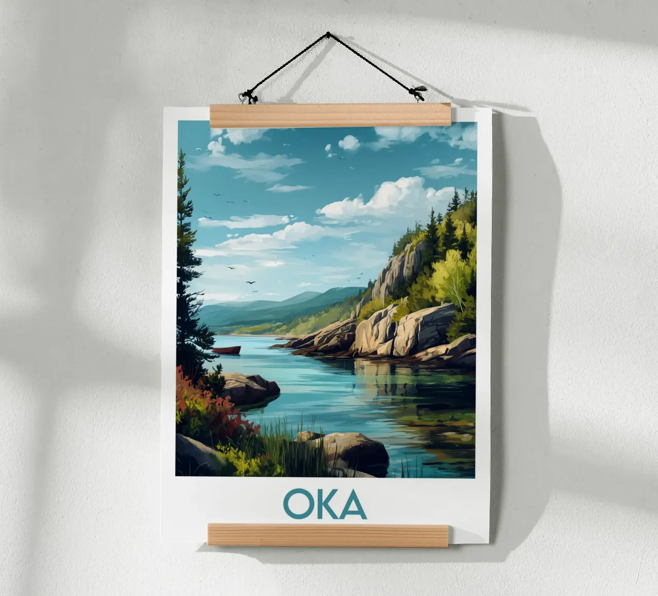 Affiche Oka poster con telaio in plastica da Frame the World