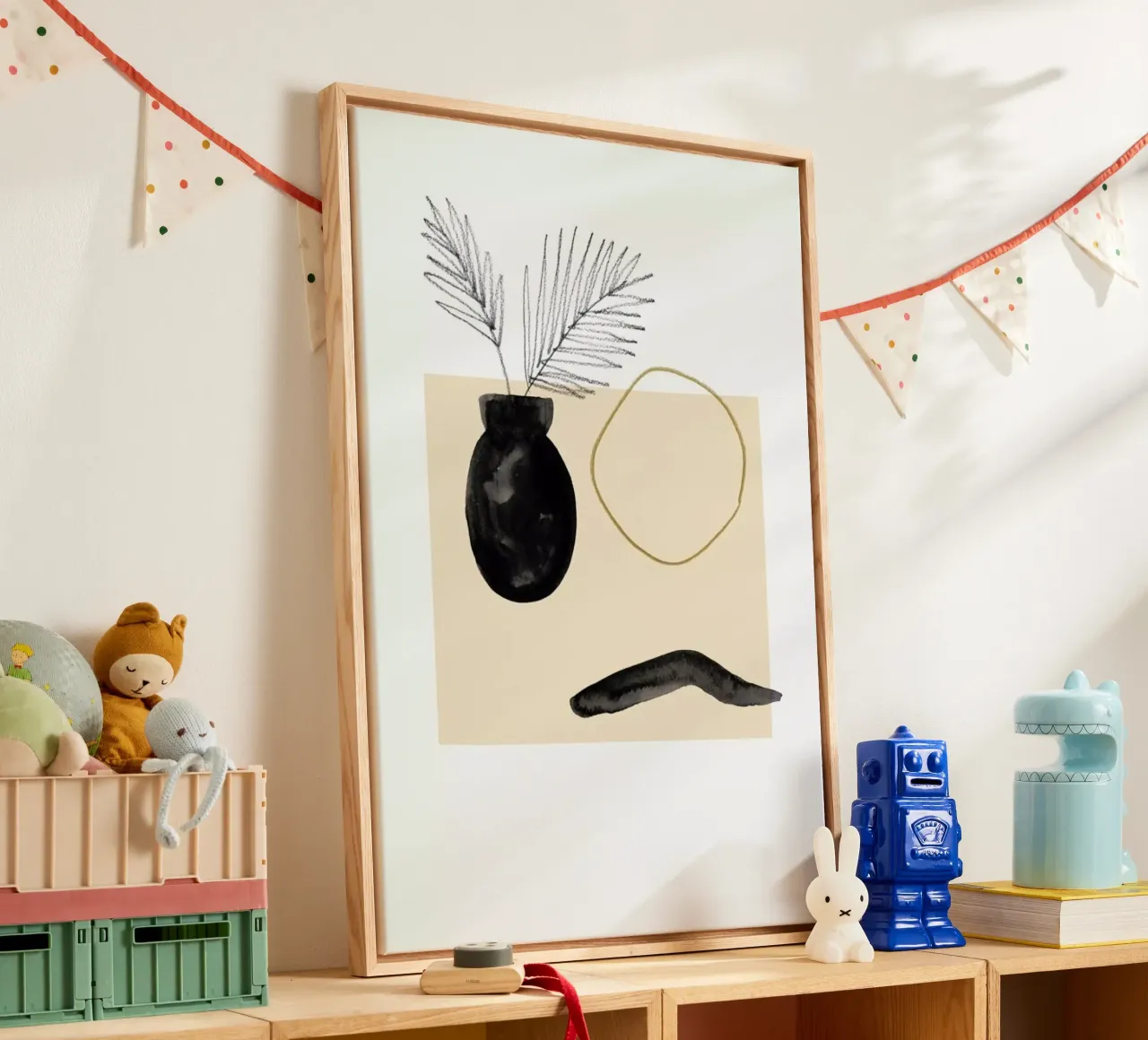 Plants and Vases, No. 15 tela con Cornice a cassetta da Farina Kuklinski