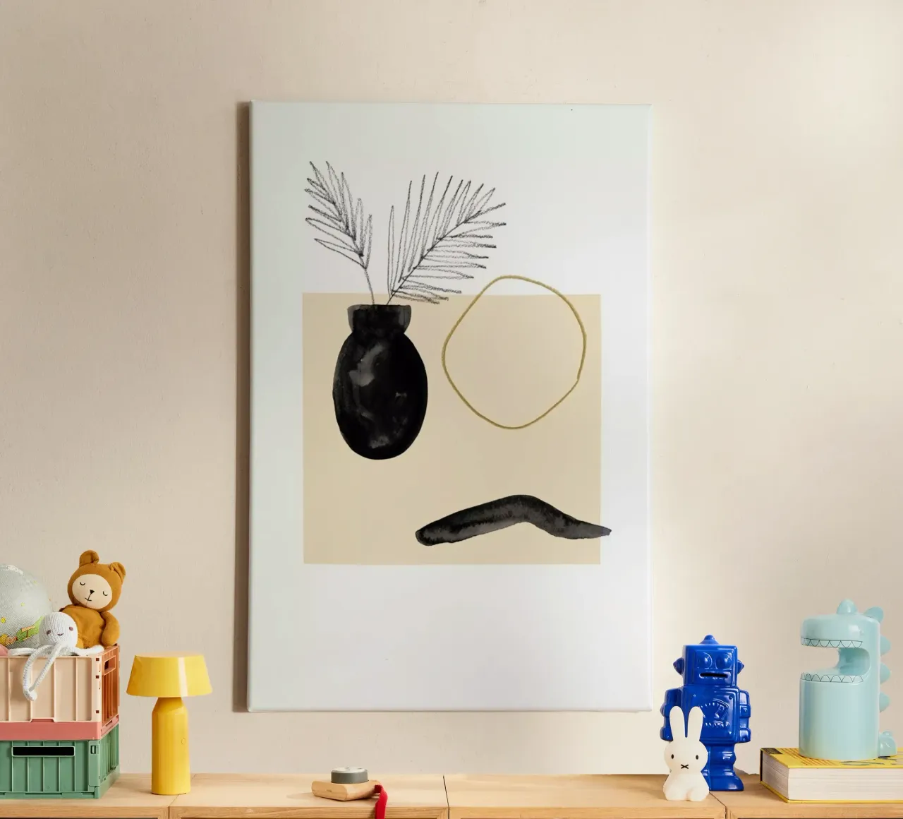 Plants and Vases, No. 15 tela con Cornice a cassetta da Farina Kuklinski
