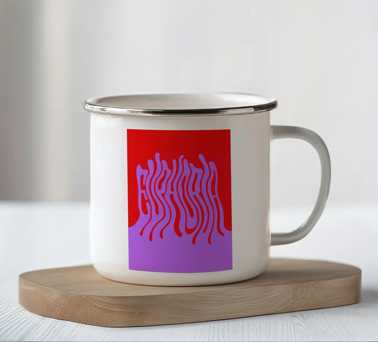 Waves of Euphoria Emaille Tasse von La Come Di