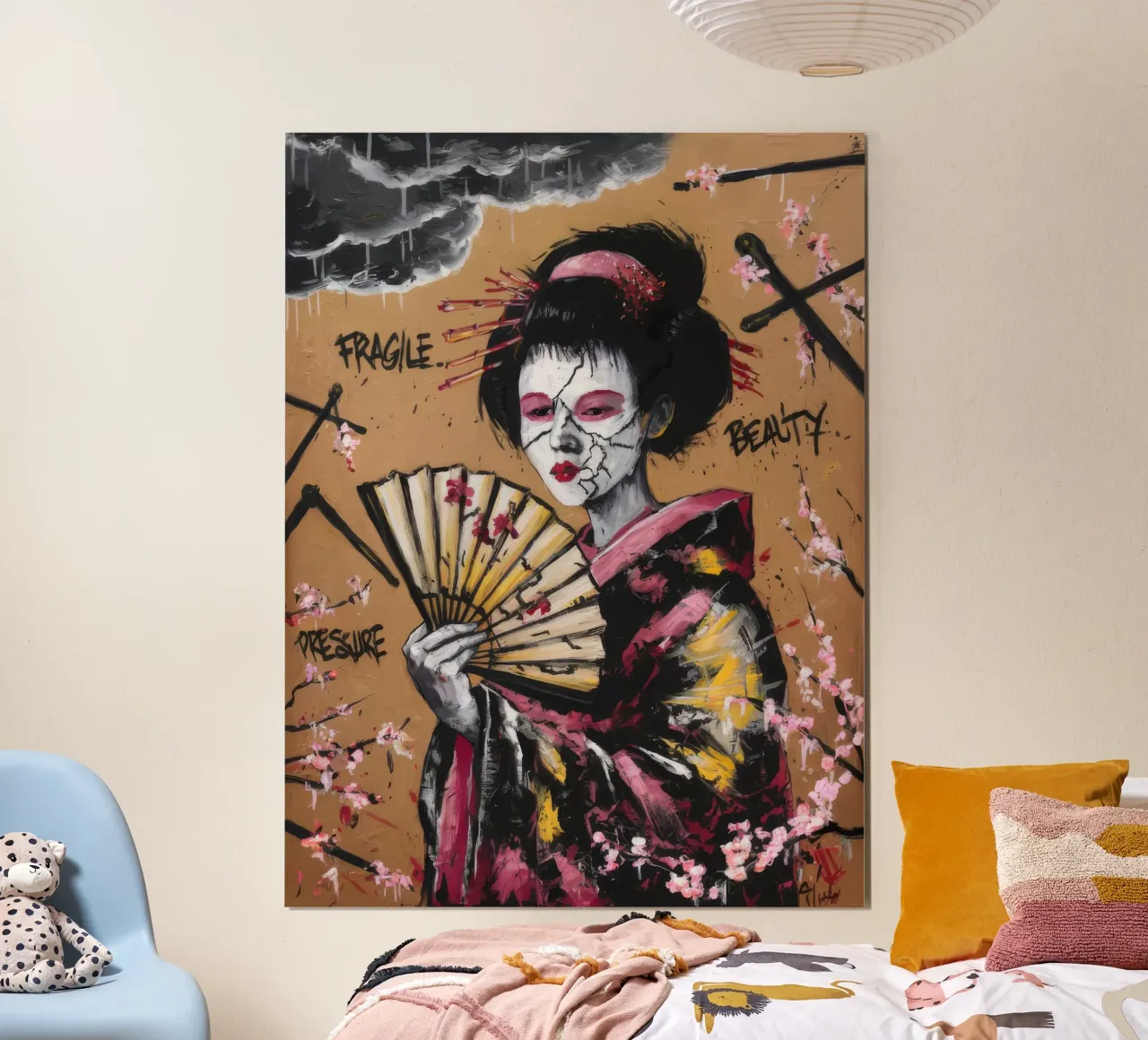 Il mito della bellezza della rabbia poster con telaio in alluminio da Muse Fragments