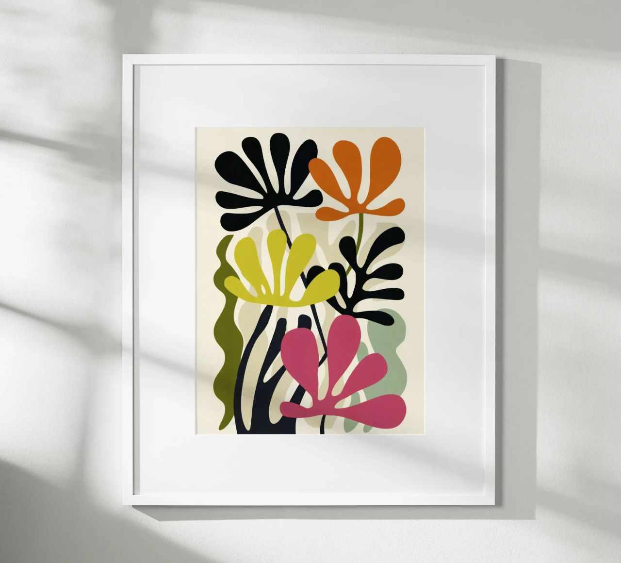 Formes abstraites du jardin - Art botanique moderne et rétro poster de Modern Muse