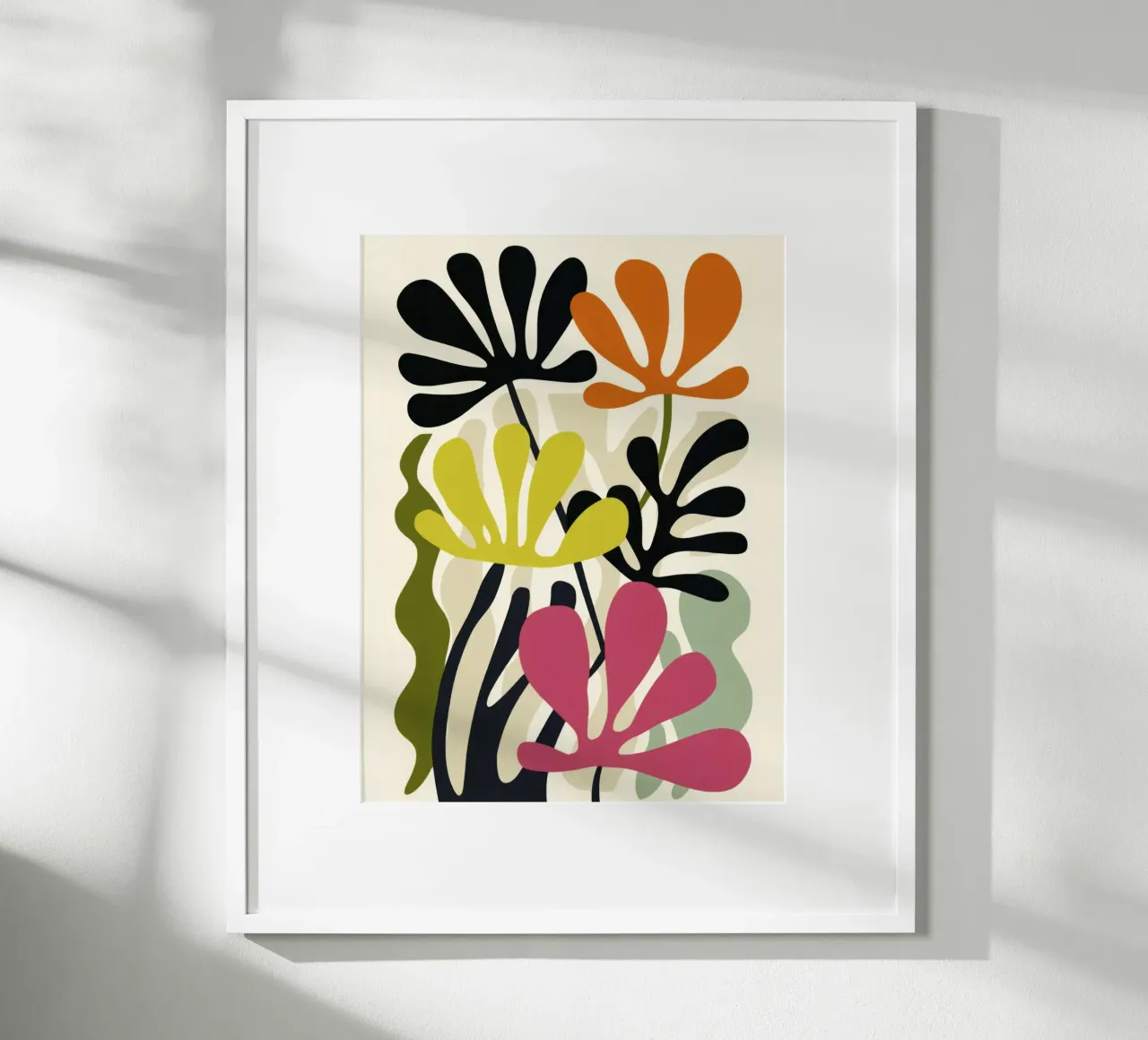 Forme astratte del giardino - Arte botanica moderna e retrò poster da Modern Muse