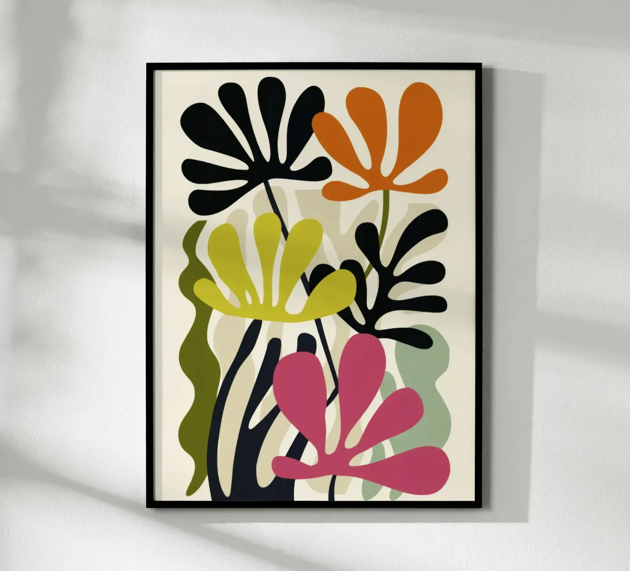 Forme astratte del giardino - Arte botanica moderna e retrò poster da Modern Muse