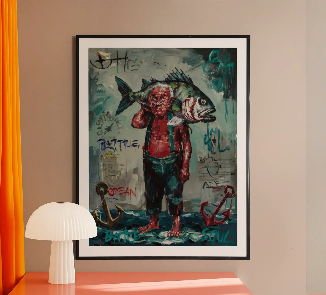 Il fardello del pescatore poster da Muse Fragments